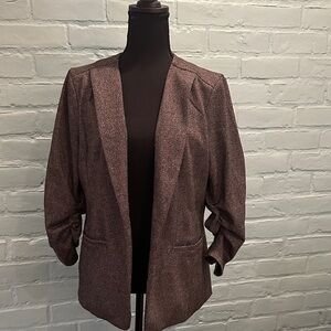 Skies Are Blue Dark Gray Blazer